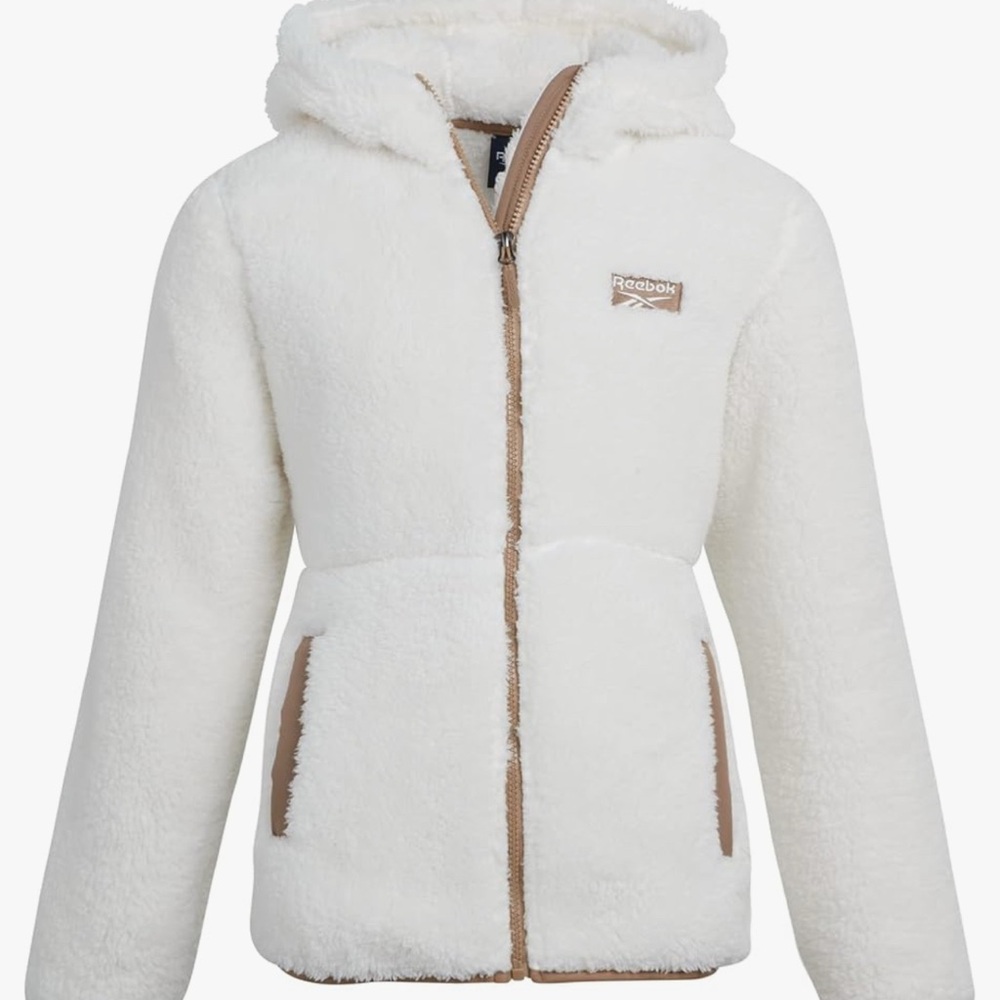 Reebok Zip Up Lightweight Fleece - Casual Anorak Jacket Size 7/8
